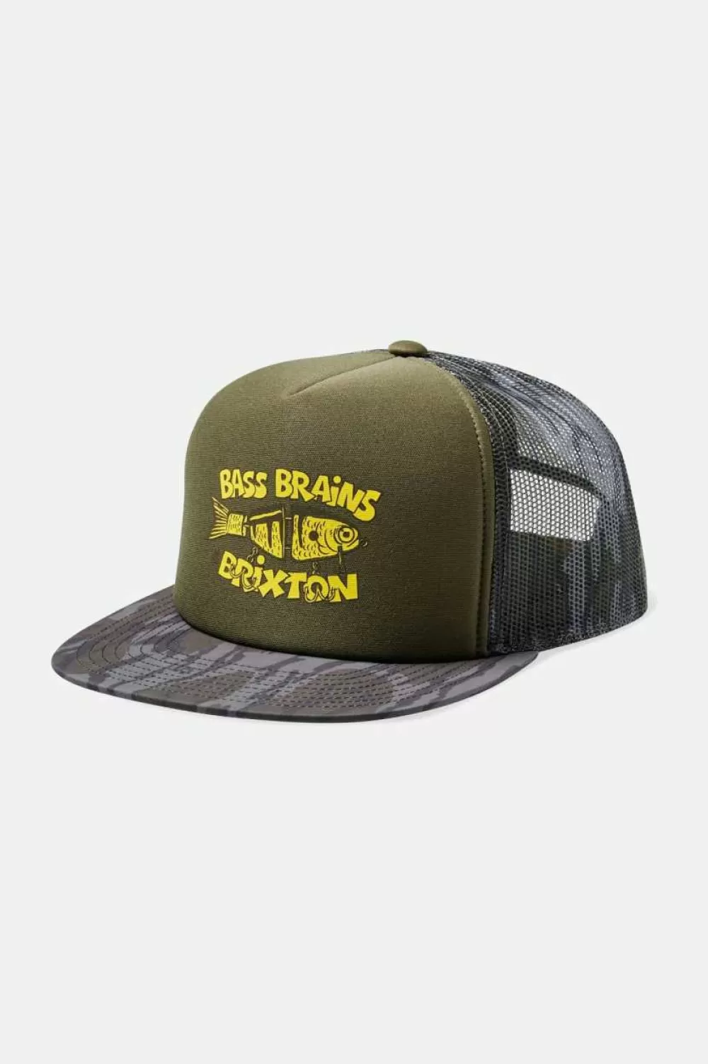 Brixton Bass Brains Bait Netplus Trucker Hat^Women Snapbacks | Snapbacks