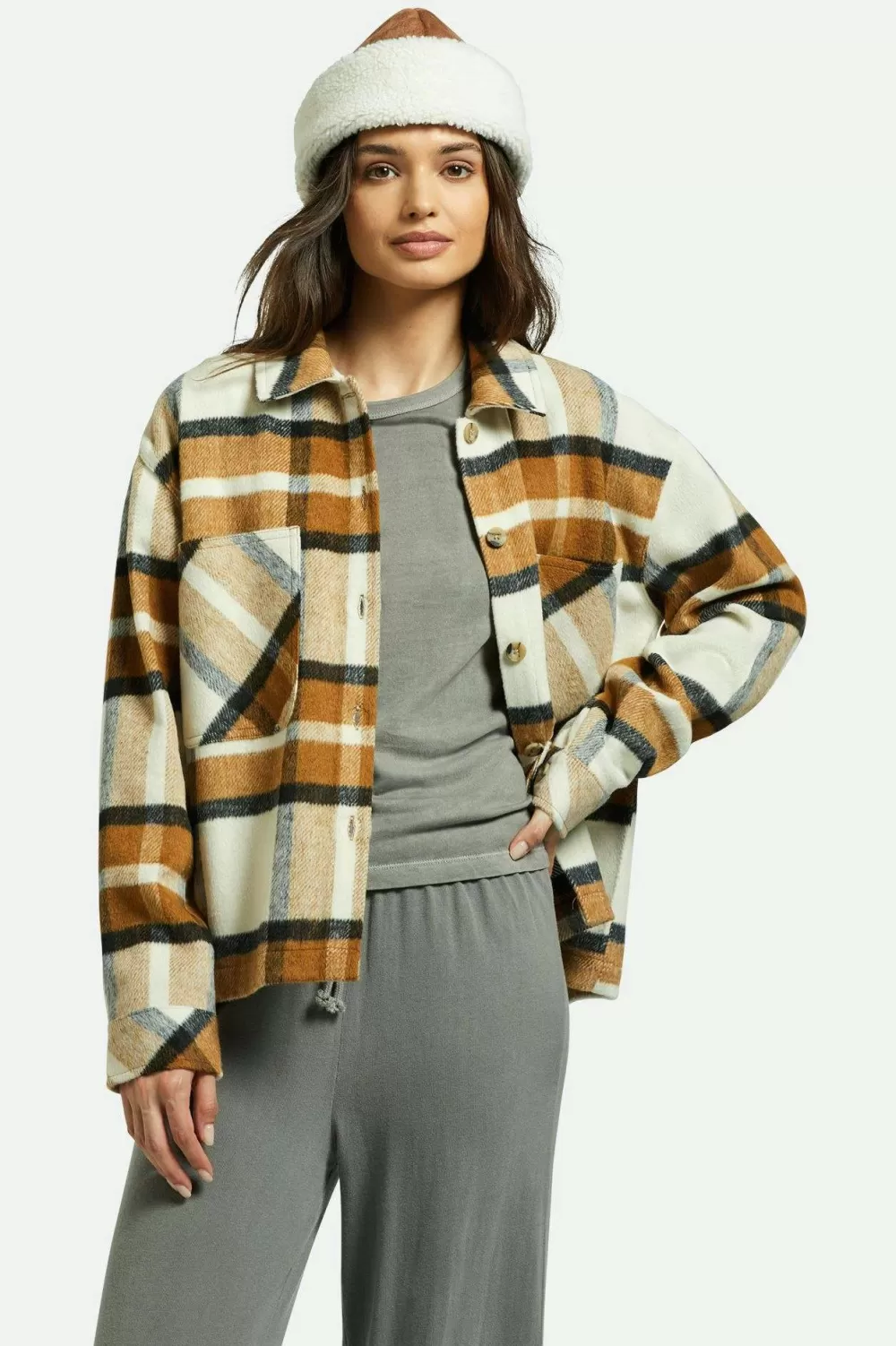 Brixton Bowery Women's Soft Brushed L/S Flannel^Women Tops | Flannels & Button-ups