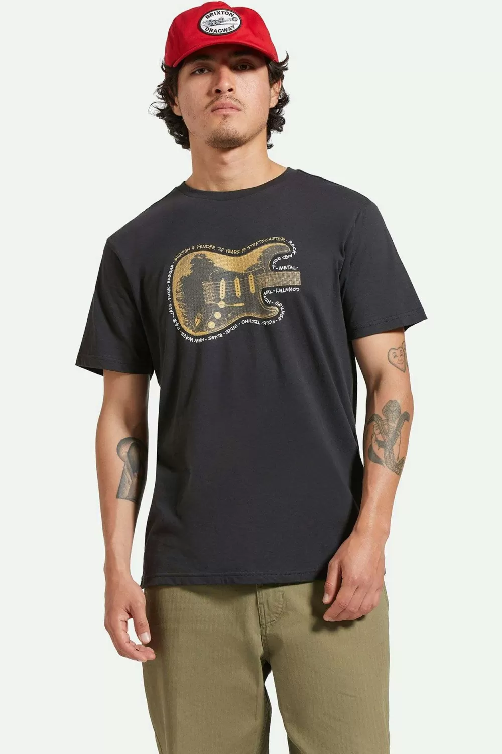 Brixton Fender Strat S/S Talored T-Shirt^ T-Shirts