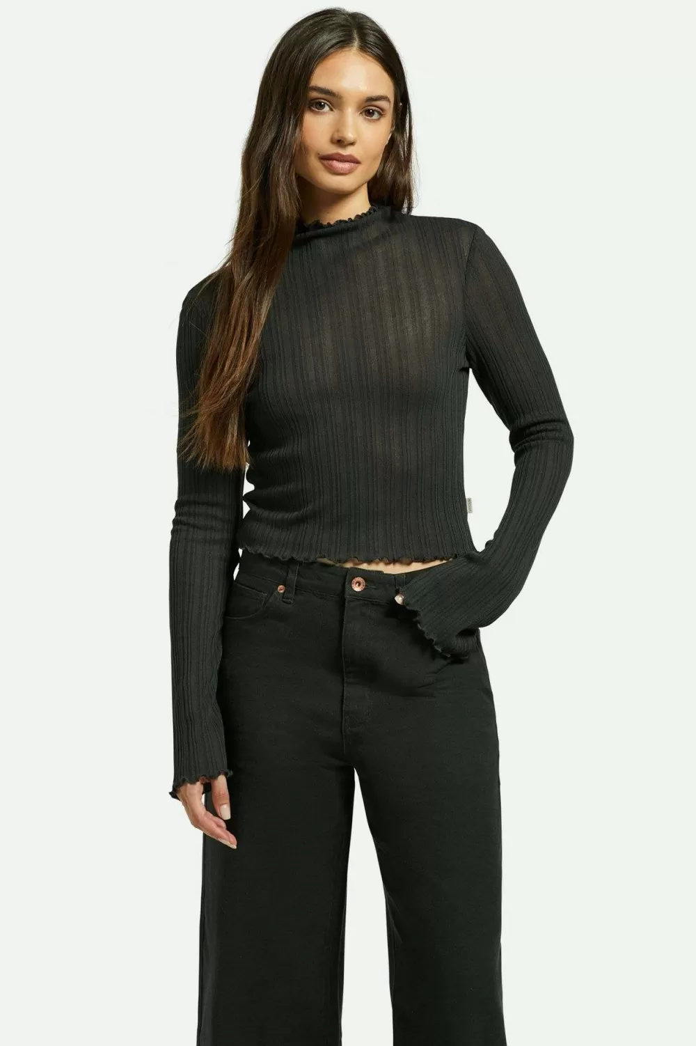 Brixton Novelty Ribbed Turtleneck L/S^Women Tops