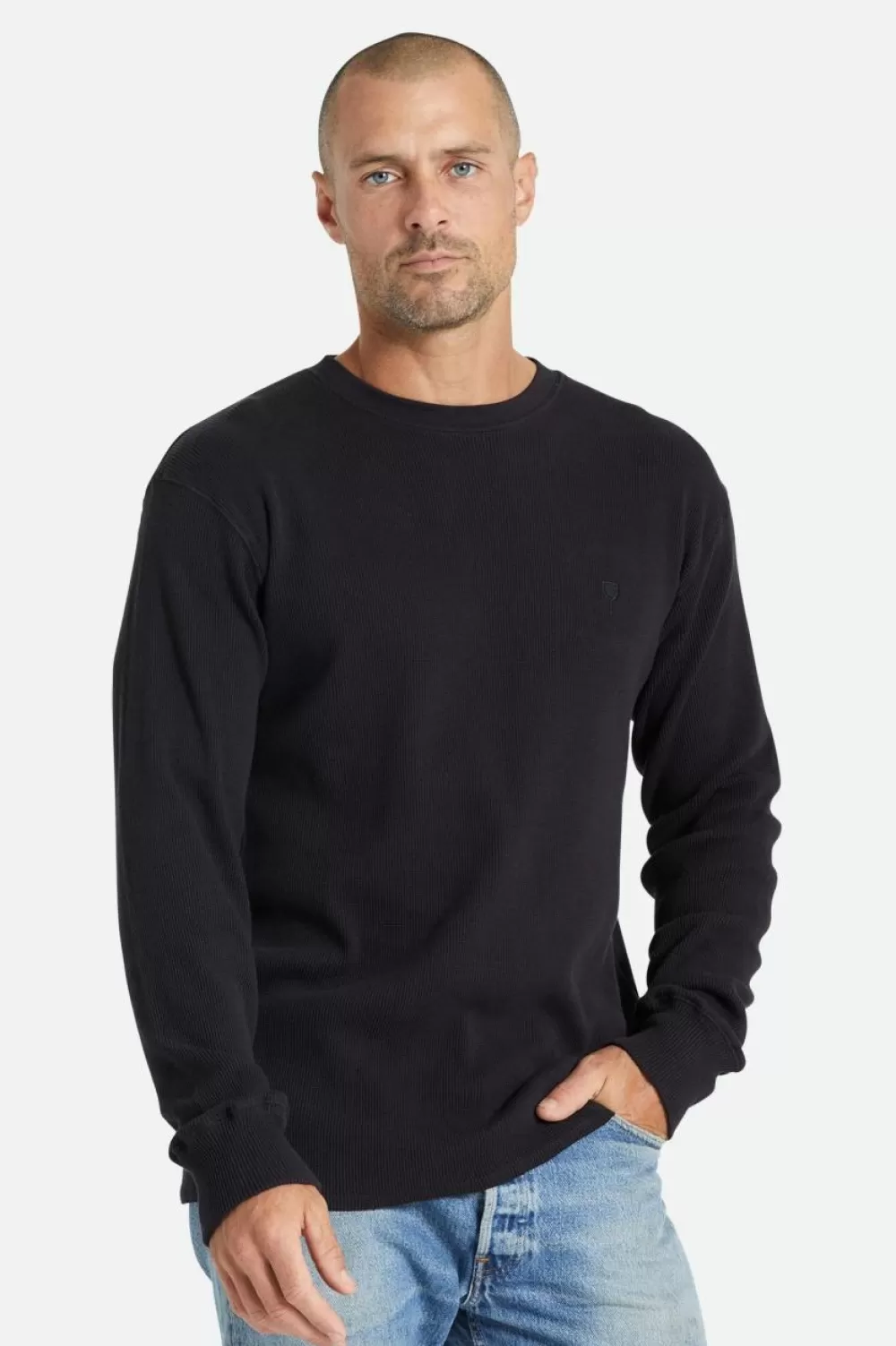 Brixton Reserve L/S Thermal^ Polos & Henleys