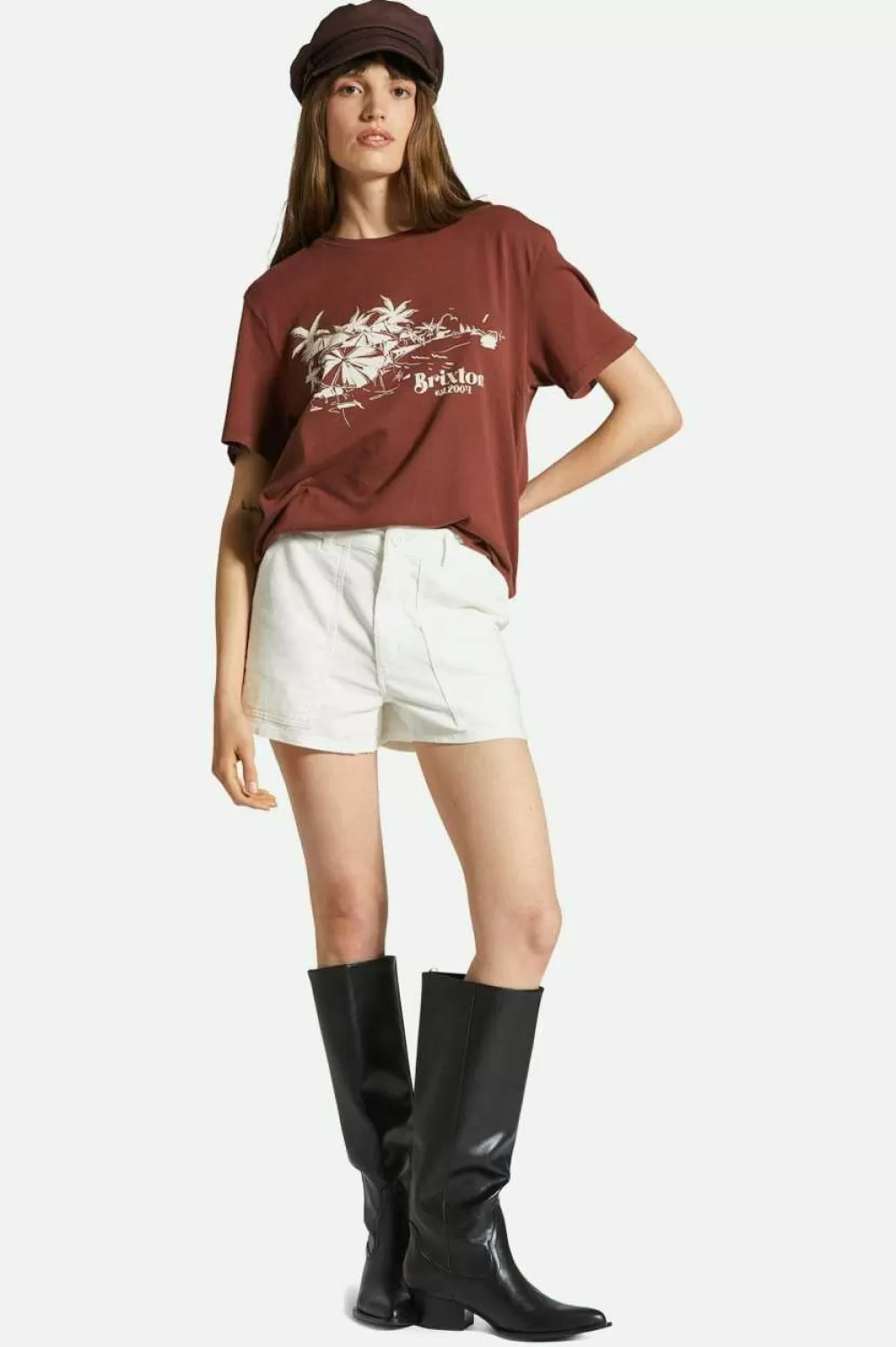 Brixton Riviera Vintage Crew T-Shirt^Women T-Shirts & Tanks | Tops