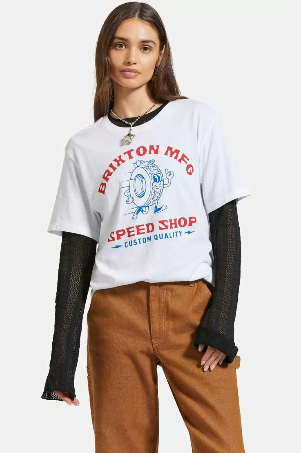 Brixton Speed Shop Vintage Crew T-Shirt^Women T-Shirts & Tanks | Tops