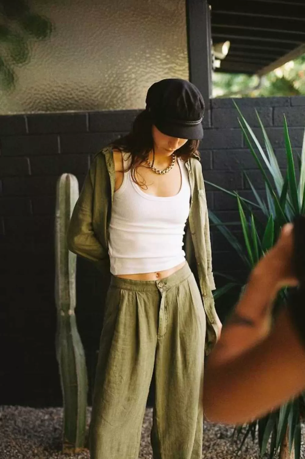 Brixton Vintage Linen Blend Wide Leg Pant^Women Pants