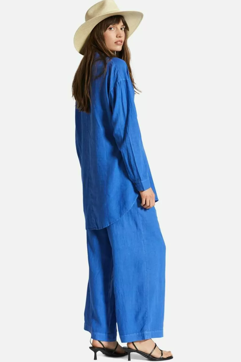 Brixton Vintage Linen Blend Wide Leg Pant^Women Pants