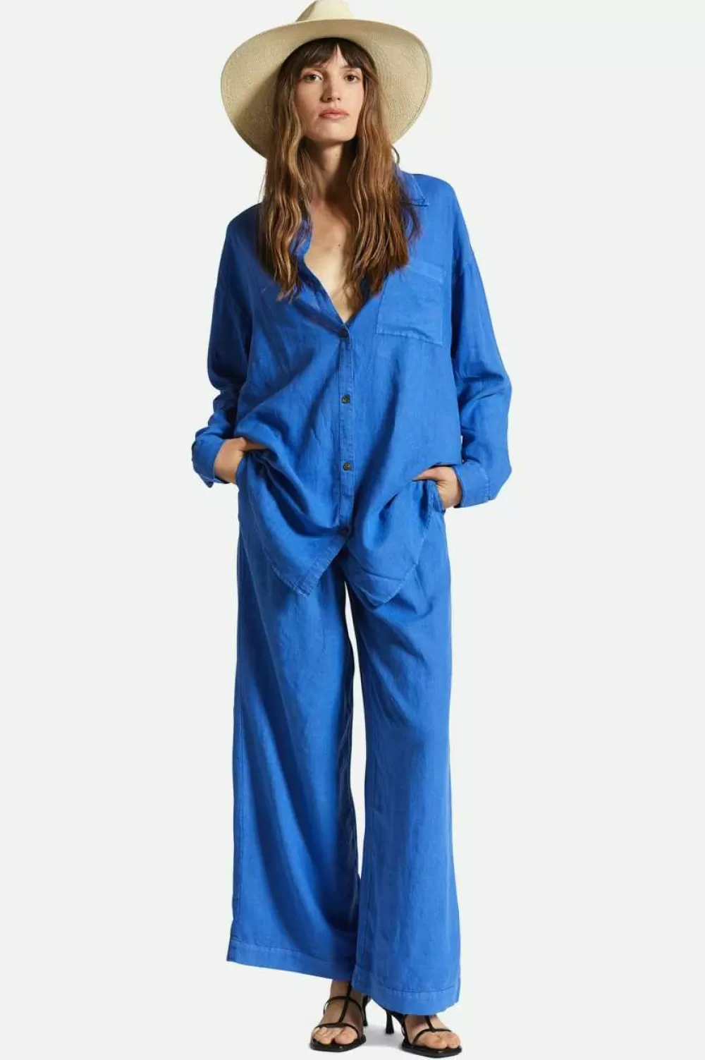 Brixton Vintage Linen L/S Woven Shirtdress^Women Dresses & Skirts | Tops
