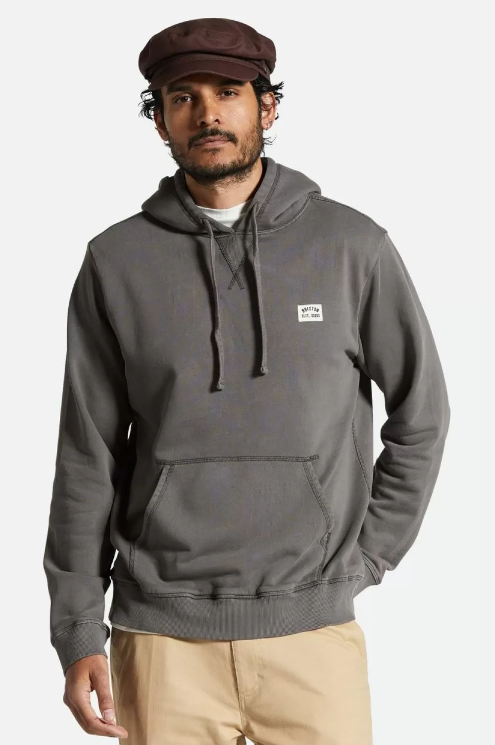 Brixton Vintage Reserve Cross Loop French Terry Hood^ Sweatshirts, Hoodies & Sweaters